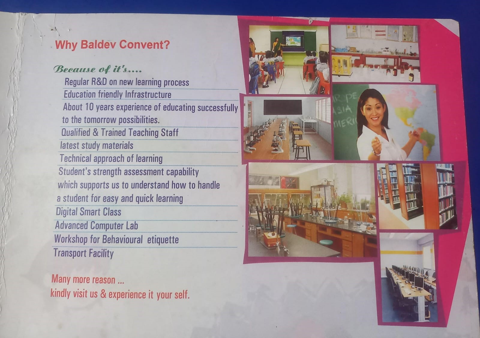 Baldev Convent School campus and learning environment
